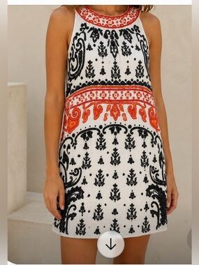 Calypso St.Barth Beaded Linen Dress size S